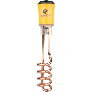 Eskon Electronic Water Heater Element, Copper Coil, Yellow and Black 1500w