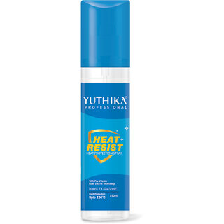Yuthika Professional Heat Protection Spray with Pro VitaminUpto 230CBoost Hair Shine 150ml