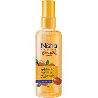 Nisha Hair Serum EverSilk Argan Oil Serum 100ml, Hair Serum For Dry Frizzy Hair