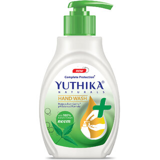 Yuthika Naturals Hand Wash 500ml Neem - 100 Natural Extracts, pH Balanced