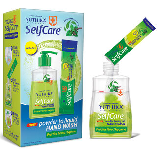 Yuthika Selfcare Powder to Liquid Hand Wash Combo - Bottle + 1 Sachet of 9gm Each