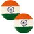 (Pack of 2) Indian Flag Lapel Pin Unisex Brooch Tiranga Badge For Shirts, T-Shirt, Saree and Coat (Multicolor)