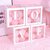 Fun Town Bubble Balloon Box LOVE  White  Romantic Party  Anniversary Decoration Kit  Pack of 4 Boxes