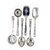 i WARE KkitchenCare Stainless Steel Cooking Serving Spoon Set of 6 Utensils