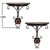 Wood City Craft Wall Bracket/Wall Shelves for Home Decor/Wooden and Iron Wall Mount Bracket