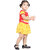 Kid Kupboard Cotton Baby Girls A-Line Frock, Multicolor, Sleeveless, 3-4 Years KIDS7810