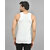 (Combo of 2) Printcultr Men Solid White Vest With Black Cotton Trunk
