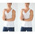(Combo of 2) Printcultr Men Solid White Vest With Black Cotton Trunk