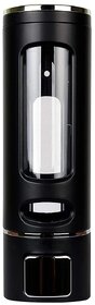 CIS Capsule Soap Dispenser 400ml  Wall Mount Liquid Soap Dispenser for Bathroom  Kitchen (Black)
