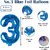 Fun Town Solid Blue 3rd Number Foil Balloons 32