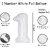 Fun Town Solid Rose Gold 1 one Number Foil Balloons 32