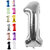 Fun Town Solid Silver 1 one Number Foil Balloons 32