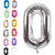 Fun Town Solid Silver 0 Number Foil Balloons 32