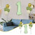 Party Bird Solid Green 1 Number Foil Balloons Helium 32