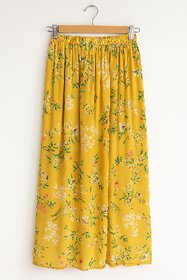 Sunny Yellow Floral Skirt