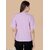 Wexam Style Women Lavender Printed Round Neck Short Sleeve Top