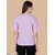 Wexam Style Women Lavender Printed Round Neck Short Sleeve Top