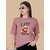 Wexam Style Women Pink Printed Round Neck Short Sleeve Top