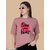 Wexam Style Women Pink Printed Round Neck Short Sleeve Top