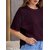 Wexam Style Women Maroon Printed Round Neck Short Sleeve Top