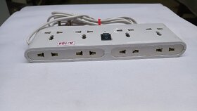 BIYANKA 4 Socket ,Cord Length 2 Mtr. 220 Watt 10Amp , Hexagon Extension Board with 4 USB Sockets
