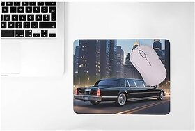 Printzkala Car Design 2 Mouse Mat 230X190X3mm Gaming Mouse Pad Non-Slip Rubber Base Waterproof Surface Premium-Textured Compatible with Laser and Optical Mouse