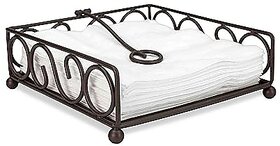 BIYANKA Metallic Square Shape Tissue/Napkin Box Holder Organizer for Home , Office  Hotel/Restaurant