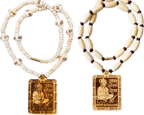 Abhimantrit-Bageshwardham Mala Hanuman Ji Tulsi Mala Beads Wood Necklace