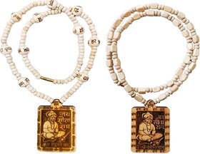 Abhimantrit-Bageshwardham Mala Hanuman Ji Tulsi Mala Beads Wood Necklace