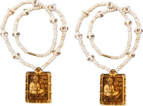 Abhimantrit-Bageshwardham Mala Hanuman Ji Tulsi Mala Beads Wood Necklace