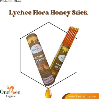 ONE BEE ORGANIC  Lychee Flora Honey Sticks  Natural Flora Honey Sticks(30 Sticks Each of 8g)