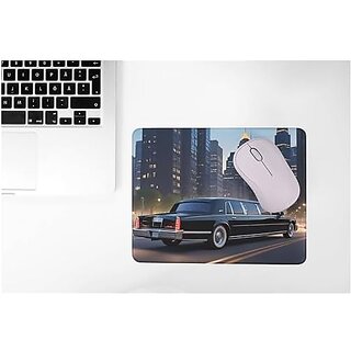 Printzkala Car Design 2 Mouse Mat 230X190X3mm Gaming Mouse Pad Non-Slip Rubber Base Waterproof Surface Premium-Textured Compatible with Laser and Optical Mouse