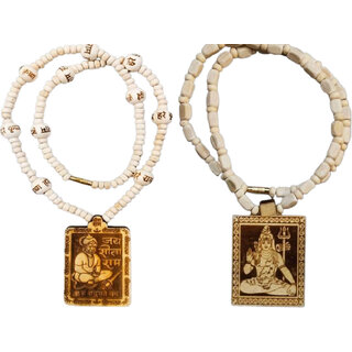 Abhimantrit-Bageshwardham Mala Hanuman Ji Tulsi Mala Beads Wood Necklace