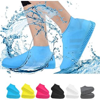 Antiq World 1 Pairs Reusable Shoe Covers, Anti-Slip Water Resistant Overshoes Silicone Rubber Shoe Cover Protectors For