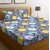 Double Bed Printed Poly Cotton Bedsheet with 2 Pillow Covers (Dark Grey)