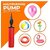 Printzkala Manual Balloon Blower Pump - Hand Air Balloon Inflator for Latex Foil and Helium Balloons Easy-to-Use Balloon Pump Machine (Random Color1 Pc)