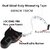 Rushwak Retractable Body Measuring Tape with Lock | 150 cm/60 Inch Dual-Sided Measurement