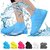 Antiq World 1 Pairs Reusable Shoe Covers, Anti-Slip Water Resistant Overshoes Silicone Rubber Shoe Cover Protectors For