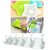 combo pack of 2pcs Silicone Star Shape Kitchen Sink Strainer Shower Drain Hair Catcher Plastic Wall Hanger Hooks for Han