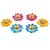 Tiny Shiny Pack of 6 Lotus Candle LED Tea Light Candle Water Sensor Floating Lotus Smokeless Flameless Lotus Flower