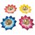 Tiny Shiny Pack of 4 Lotus Candle LED Tea Light Candle Water Sensor Floating Lotus Smokeless Flameless Lotus Flower Ligh