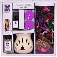 IRIS Lavender Aromatherapy Gift Set with Ceramic Oil Burner
