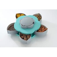 Kitchen Rotating Tray Smart Candy Box  Multi-Functional Storage Organizer for Snacks, Nuts, and Candies