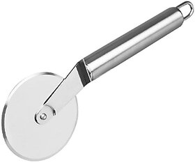 Stainless Steel Pizza Cutter Wheel with Stainless Steel Handle Wheel Pizza Cutter (Stainless Steel)