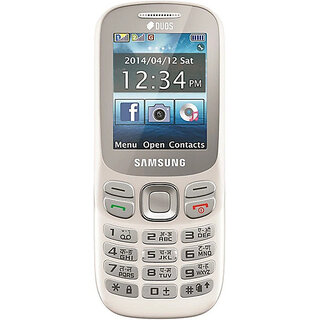 (Refurbished) Samsung Metro B313E (Dual SIM, 2 inches Display, White) - Superb Condition, Like New