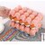 15 Eggs Storage Holder with Lid  Modern Multicolor BPA-Free Refrigerator Egg Rack, 24.3 x 14.5 x 4 cm