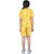 Kid Kupboard Cotton Girls T-Shirt and Short Set, Yellow, Half-Sleeves, 9-10 Years KIDS7855