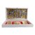 Gold Plated Ram Darbar Idol Frame Charan Paduka Box  For Pooja Decorative Showpiece - 14 cm (Wood, White)