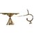 Brass Punch Aarti Diya/Deepak, 9 Batti  1 Big Batti Aarti, Brass Table Diya Set (Height 5 inch)