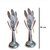 German Sliver Banana Tree for Pooja/Decorative Medium (Pack of 2) Decorative Showpiece - 28 cm (Silver Plated, Silver)